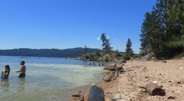 This Trail Leads You To One Of The Most Stunning Lakeside Beaches In Idaho