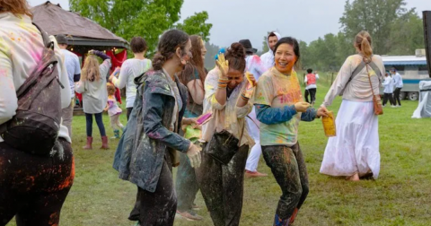 Enjoy The Most Colorful Spring Festival In Oregon At The Holi Spring Festival At Topaz Farm
