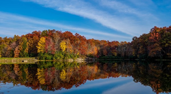 Famous For Its Gristmill, Babcock State Park In West Virginia Is Also Home To A Beautiful, Lesser Known Lake