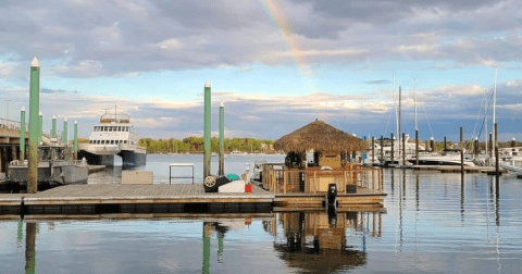 You Can Cruise Around The Port Of Salem On This Floating Tiki Bar In Massachusetts