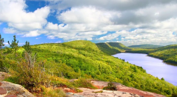 Only Accessible By Hike, This Natural Wonder In Michigan Rivals Crater Lake