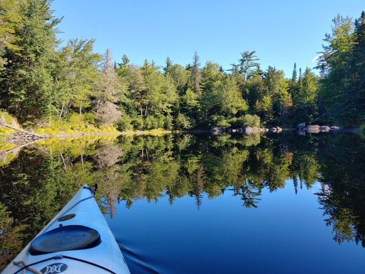 kayaking on Moose River in Maine