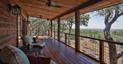 Get Away From It All At This Luxury Cabin With Its Own Hot Tub In Texas