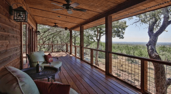 Get Away From It All At This Luxury Cabin With Its Own Hot Tub In Texas