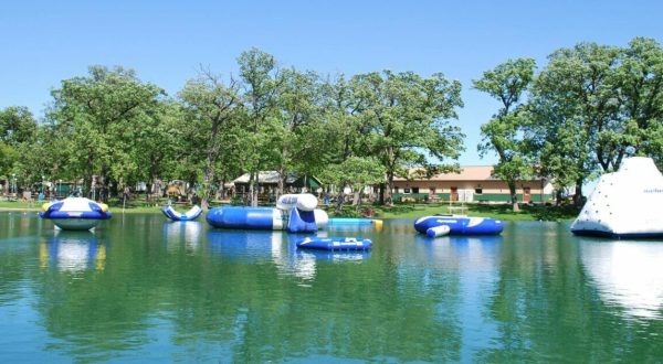 The Most Epic Resort Campground In Illinois Is An Outdoor Playground With A 15-Foot Iceberg, Glow Stick Dance Party, Mini Golf And More