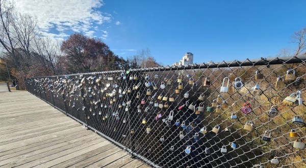 The Story Behind The Paris Love Locks Tradition That Made Its Way To This Waterfall Bridge In Minnesota