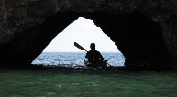 Paddle A Kayak Through A Minnesota Cave For A One-Of-A-Kind Underground Adventure