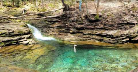 This Hidden Swimming Hole With Rope Swing In Virginia Is A Stellar Summer Adventure
