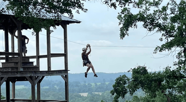 You’d Never Know There Is A Zipline Hiding In This 2-Million-Acre Forest In Texas