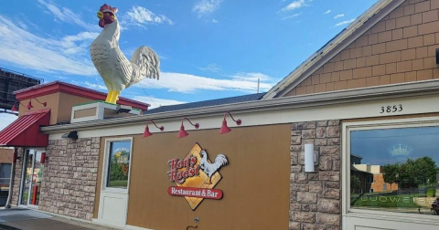When You See The Giant Rooster, You Know You've Arrived At Ron's Roost, The Best Chicken Restaurant In Ohio