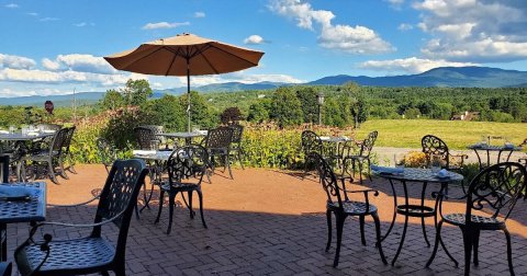 Enjoy An Upscale Dinner With A View At The Bistro at Ten Acres A Former Farmhouse In Vermont
