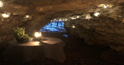 There’s A VRBO In Oklahoma With It's Own Cave And Its The Perfect Little Hideout