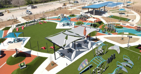 One Of Oklahoma's Largest Outdoor Playgrounds Just Opened And It's Tons Of Fun For All Ages