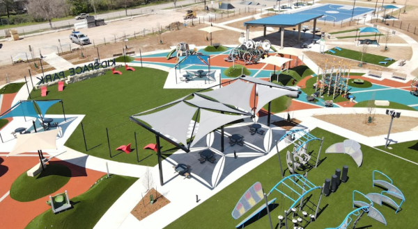 One Of Oklahoma’s Largest Outdoor Playgrounds Just Opened And It’s Tons Of Fun For All Ages