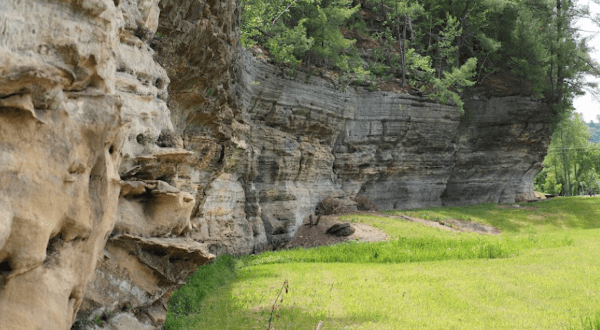 With A Remarkable Rock Formation And Tunnel, This Unique Park In Wisconsin Is Perfect For A Family Day Trip