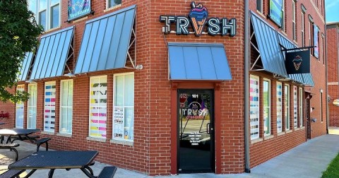 Anything And Everything Goes On An Ice Cream Cone At Trash Creamery In Arkansas