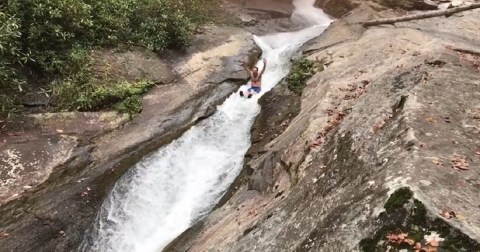 This Hidden Swimming Hole With A Waterfall Slide In South Carolina Is A Stellar Summer Adventure