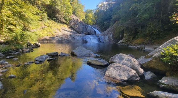This Hidden Swimming Hole With A Waterfall In North Carolina Is A Stellar Summer Adventure