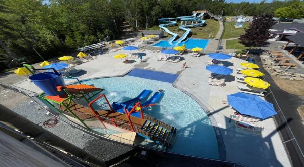 The Most Epic Resort Campground In Maine Is An Outdoor Playground With A Waterslide, And More