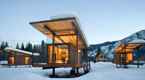 You’ll Find A Luxury Glampground At Rolling Huts In Washington, It’s Ideal For Winter Snuggles And Relaxation
