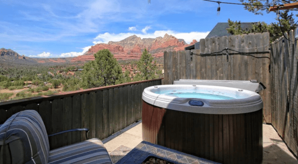 Get Away From It All At This Vacation Home With Its Own Hot Tub In Arizona