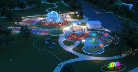 Nation's First Glow-In-The-Dark Playground Breaks Ground In Texas