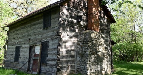 One Of The Oldest Buildings In Iowa Pre-dates The Civil War And Is Now Part Of A Historical Park