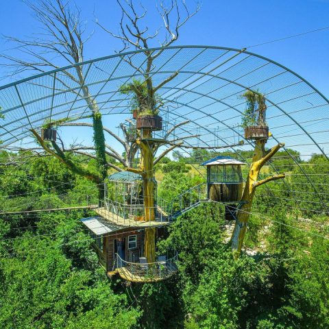 There's No Better Place To Go Glamping Than This Magnificent Treehouse Village In Texas