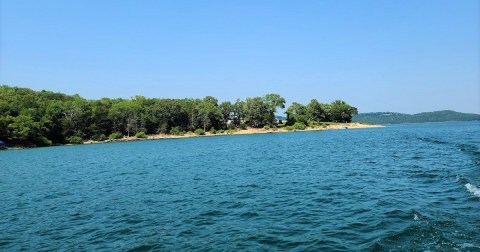 Indian Creek Is A Tropical Beach In Arkansas Where The Water Is A Mesmerizing Blue