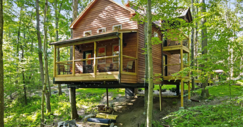 You'll Never Forget Your Stay At This Charming Treehouse In Pennsylvania With Its Very Own Hiking Trail