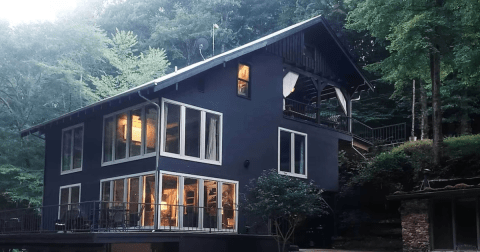 A Romantic Getaway In Tennessee, This Remote Loft Rental In Lyles Has Its Own Private Waterfall