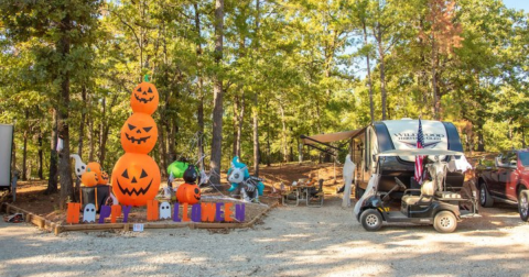 You Won't Want To Miss The Hauntingly Fun Halloween Weekends At These 3 Incredible Texas Camp Resorts