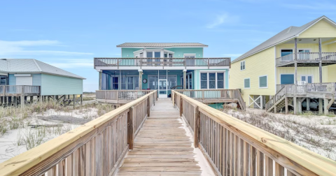 Enjoy A Breathtaking Ocean View At This Epic Beach House in Alabama