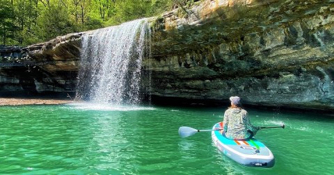 The Incredible Lake Experience In Arkansas Where You'll See Limestone Bluffs, Waterfalls, Wildlife, And More