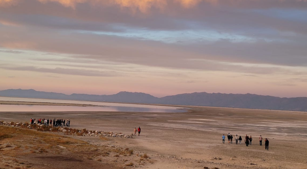 Capture A Breathtaking Sunset Over The Great Salt Lake During This Full Moon Walk