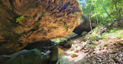 The 2.8-Mile Silvermine Arch Trail Might Just Be The Most Enchanting Hike In Kentucky