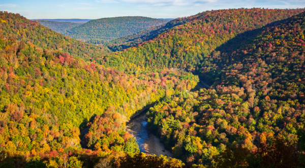 The Cozy State Park Where You Can View The Best Fall Foliage In Pennsylvania