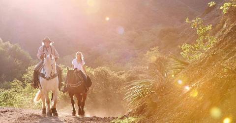 Take A Fall Foliage Trail Ride On Horseback At Circle Bar B Stables In Southern California