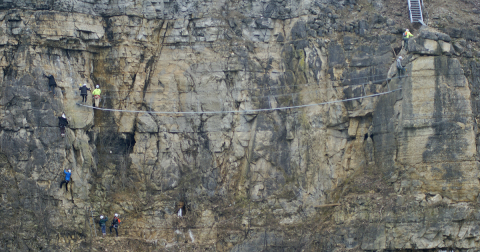 This Ohio Park Is Home To The The First Urban Via Ferrata In The World And It Really Rocks