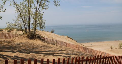 The Under-The-Radar Scenic Drive In Indiana That Showcases Incredible Sand Dunes On Lake Michigan