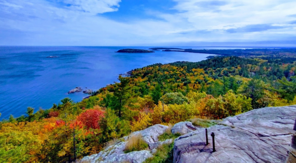 The 1.5 Mile Sugarloaf Mountain Trail Leads Hikers To The Most Spectacular Fall Foliage In Michigan