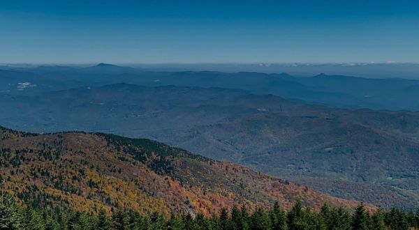 The 4-Mile Old Mitchell, Camp Alice and Commissary Loop Trail Leads Hikers To The Most Spectacular Fall Foliage In North Carolina