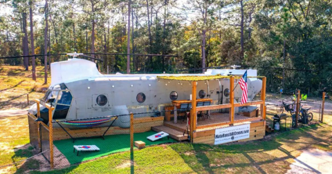 Spend The Night In This Massive Helicopter In The Middle Of Nowhere In Florida
