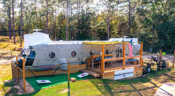 Spend The Night In This Massive Helicopter In The Middle Of Nowhere In Florida