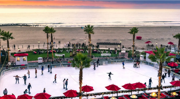 The Ice Skating Rink In Southern California Where You Can Skate Right On The Beach