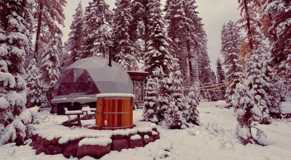 You’ll Find A Luxury Glampground In Montana That’s Ideal For Winter Snuggles And Relaxation