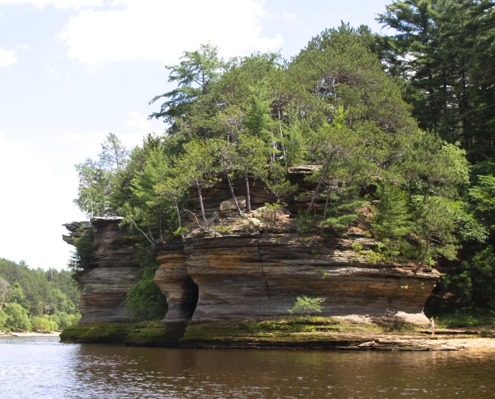 Rock formations on the Wisconsin River at the Wisconsin Dells