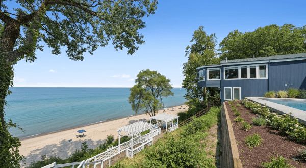 Enjoy A Picture-Perfect Weekend On Lake Michigan When You Book This Waterfront Vacation Rental