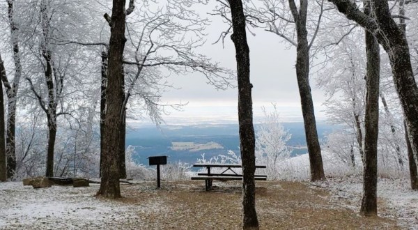 The 6-Mile Bear Hollow Trail Leads Hikers To The Most Spectacular Winter Scenery In Arkansas