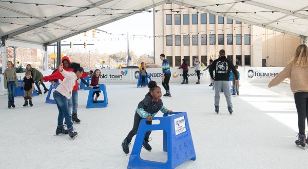 The Ice Skating Rink In South Carolina Where You Can Skate Outdoors In The Heart Of Rock Hill’s Old Town